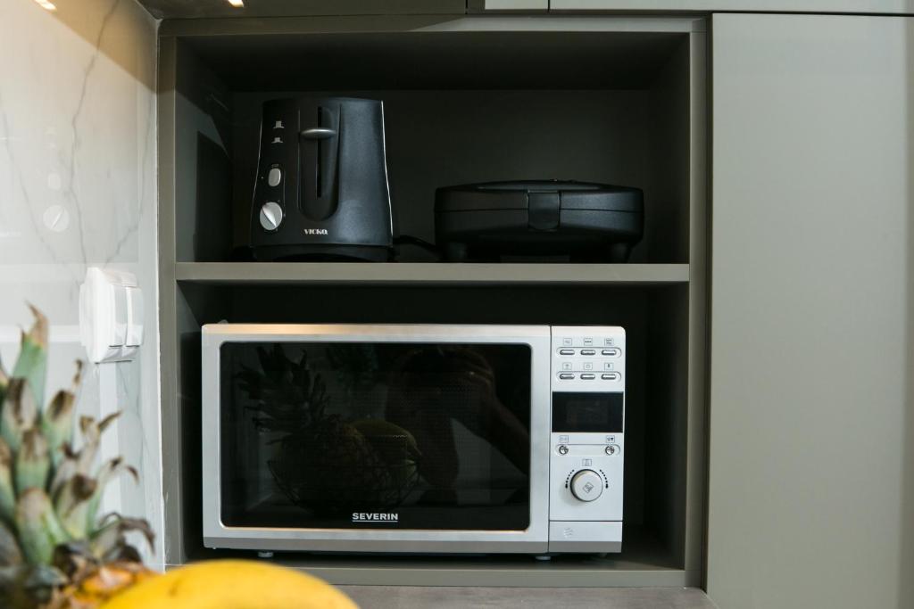 Kuchyň nebo kuchyňský kout v ubytování Limosa Luxury Residences