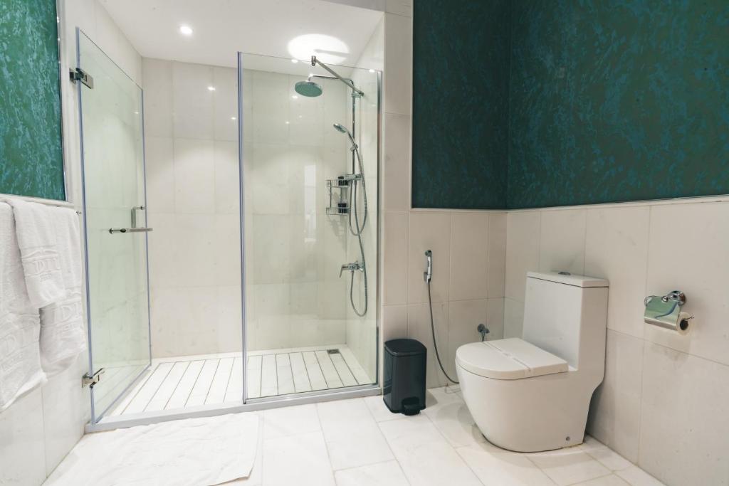 Koupelna v ubytování Iridium Hotel