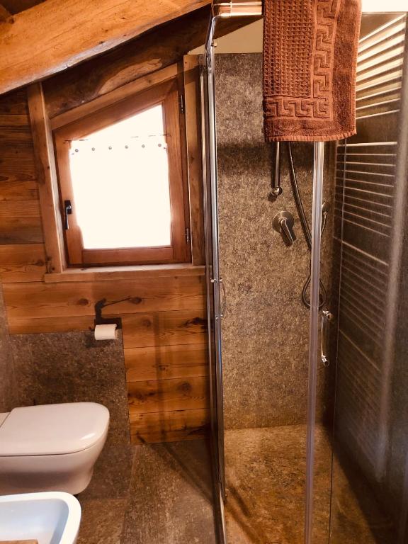 Koupelna v ubytování Ospitalità rurale familiare Land Wasser