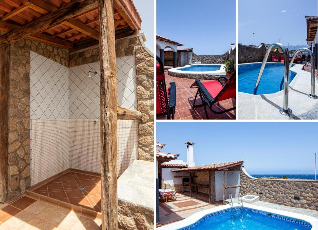 Bazén v ubytování CASA CON PISCINA EN TENERIFE - VISTA MAR Y EL TEIDE nebo v jeho okolí