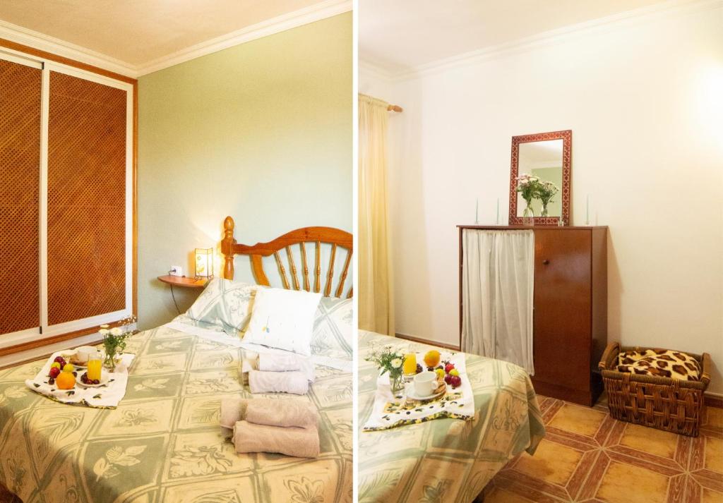 Postel nebo postele na pokoji v ubytování CASA CON PISCINA EN TENERIFE - VISTA MAR Y EL TEIDE