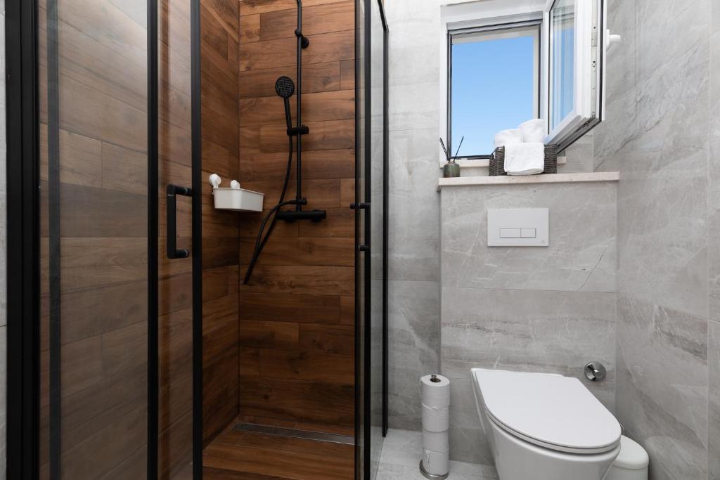Koupelna v ubytování Apartments Ban