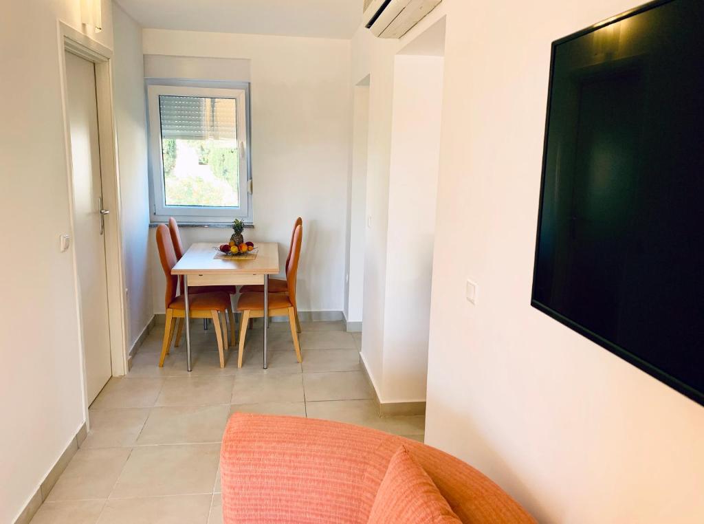 Telewizja i/lub zestaw kina domowego w obiekcie Apartments SOLARIS - with PRIVATE PARKING