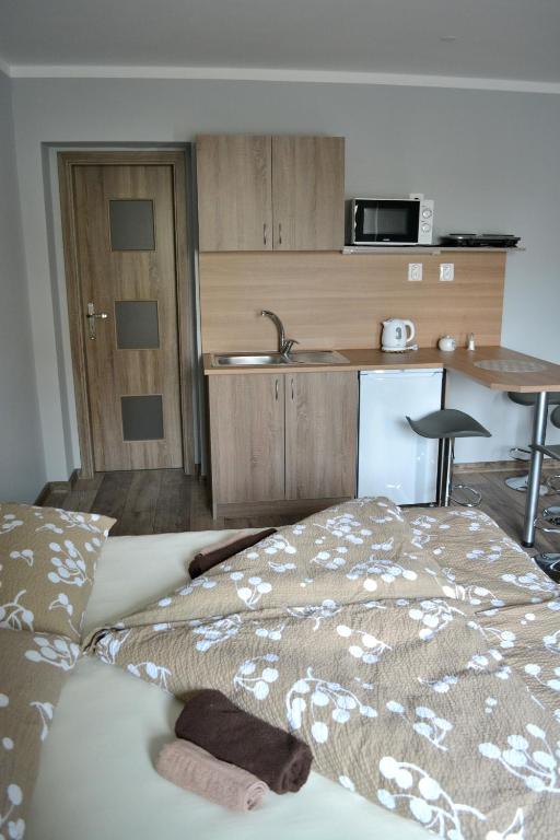 Postel nebo postele na pokoji v ubytování Apartmán Tereza