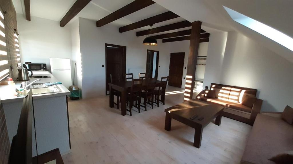 Kuchyň nebo kuchyňský kout v ubytování Nad Hřištěm 441