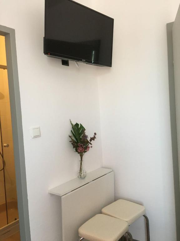 TV a/nebo společenská místnost v ubytování Pension Seeblick Latzko