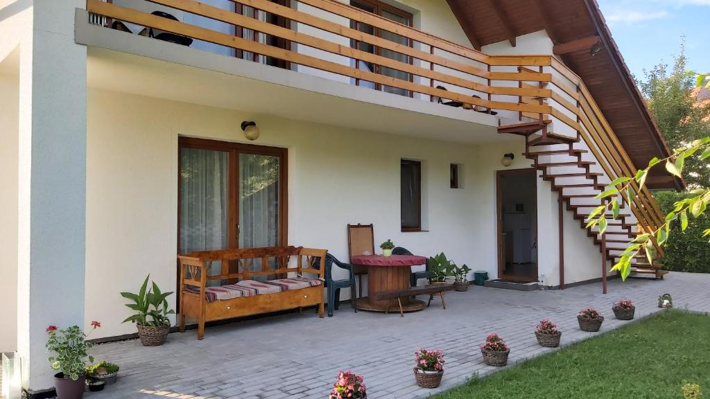 Balkón nebo terasa v ubytování Casa Toth