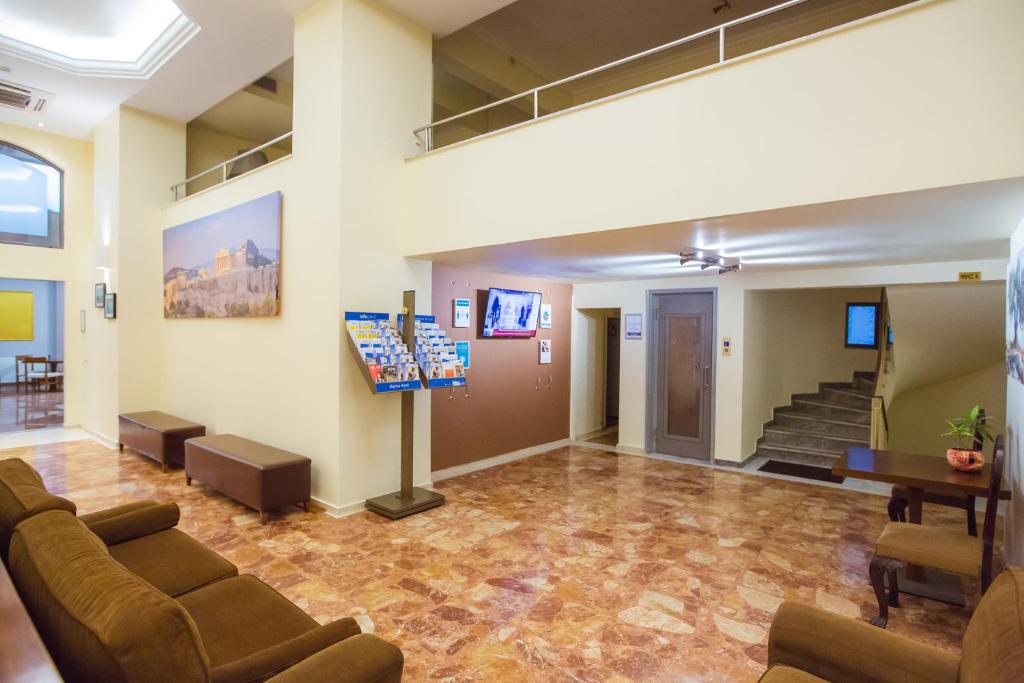 TV a/nebo společenská místnost v ubytování Hotel Marina