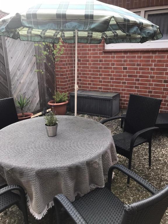 Patio nebo venkovní prostory v ubytování Ferienhaus Tamm-Voß
