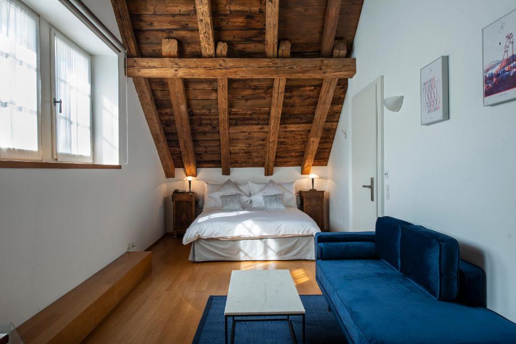Letto o letti in una camera di Le Sauvage