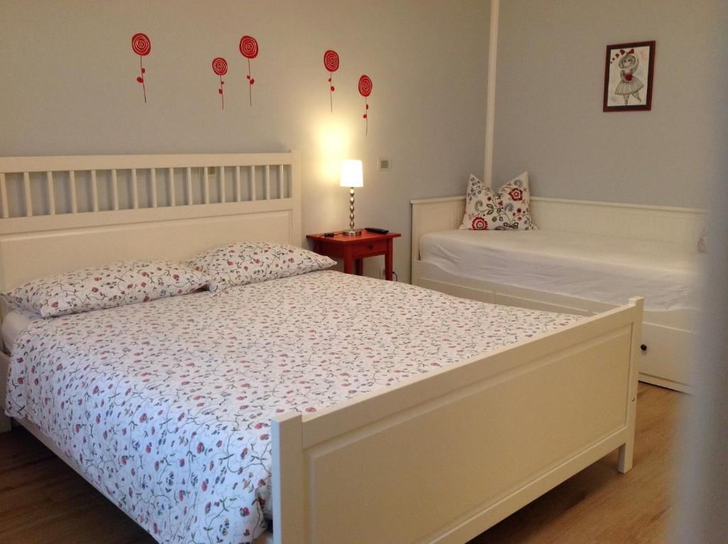 Postel nebo postele na pokoji v ubytování B&B Nadine