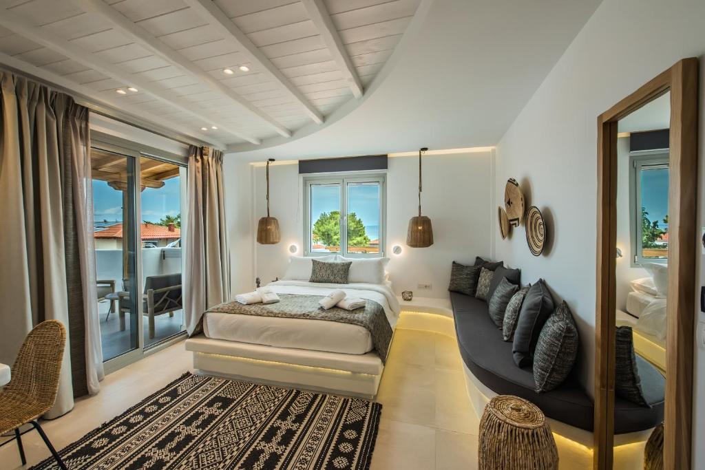 Postel nebo postele na pokoji v ubytování Bohemia Luxury Living