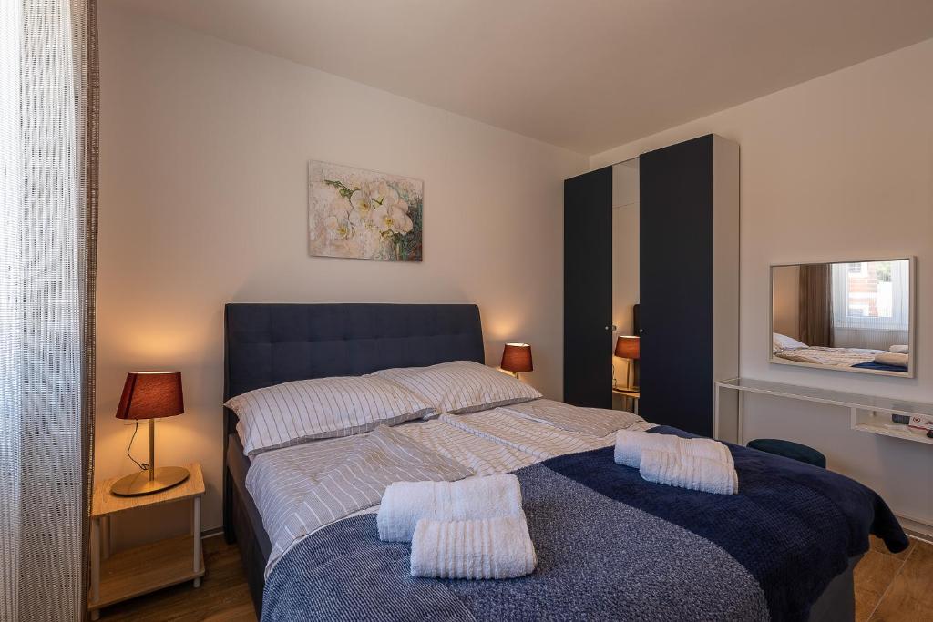 Postel nebo postele na pokoji v ubytování Villa Relax Home Sun