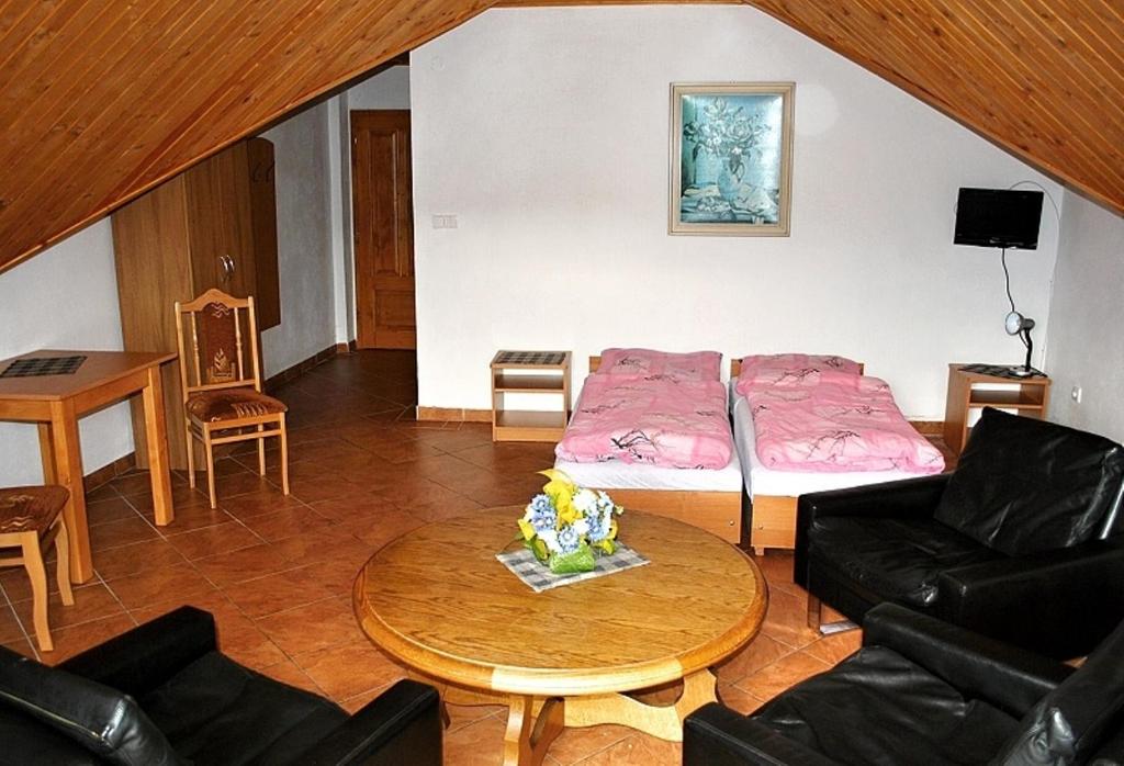 Postel nebo postele na pokoji v ubytování Penzion Ustie
