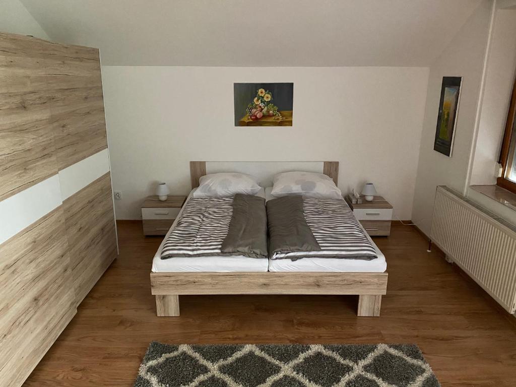 Postel nebo postele na pokoji v ubytování Aqua