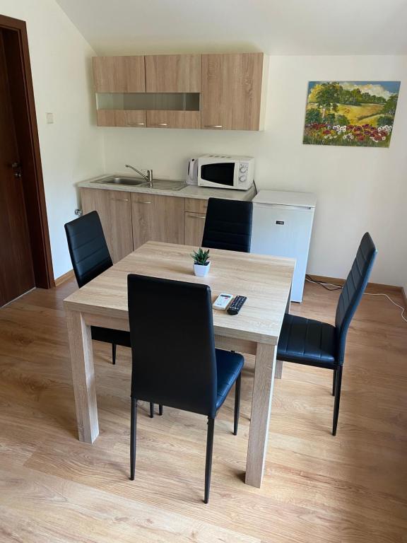 Kuchyň nebo kuchyňský kout v ubytování Aqua