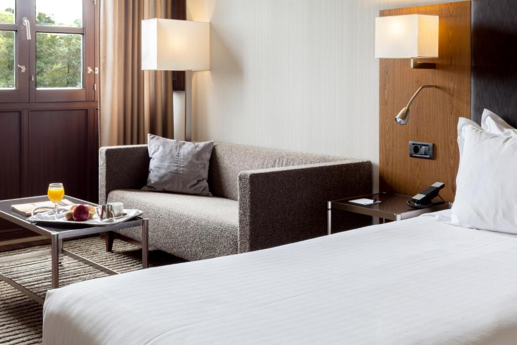 Posezení v ubytování Oca Vila de Allariz Hotel Balneario
