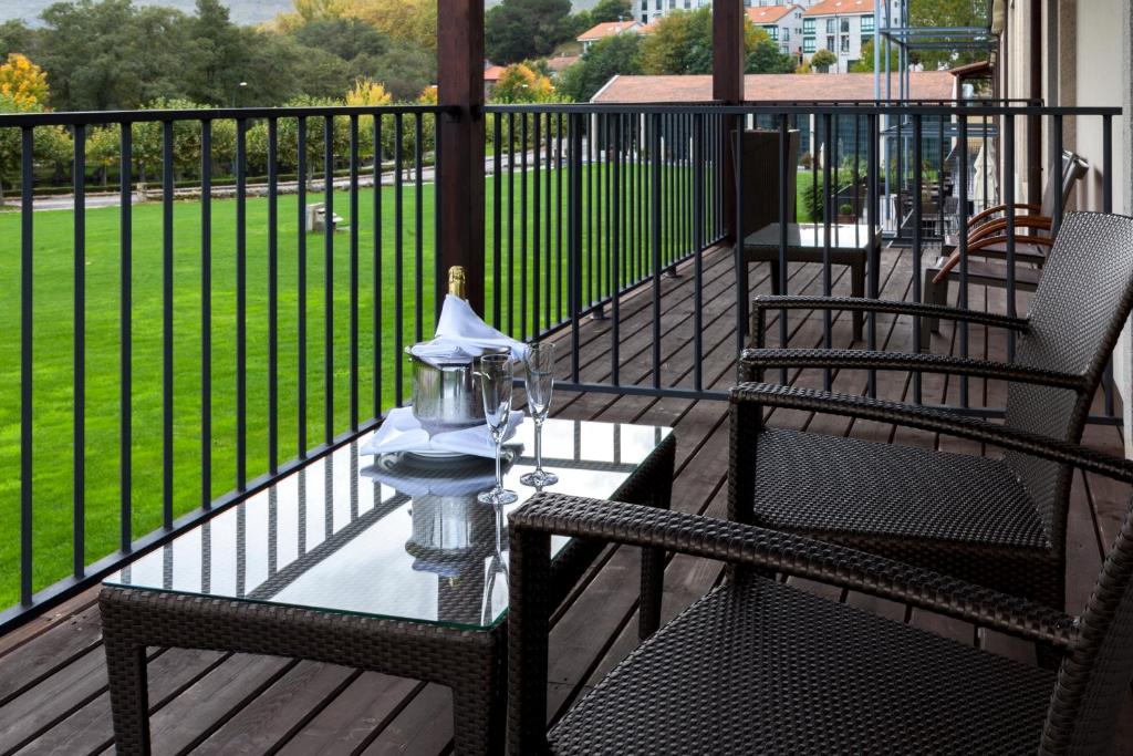 Balkón nebo terasa v ubytování Oca Vila de Allariz Hotel Balneario