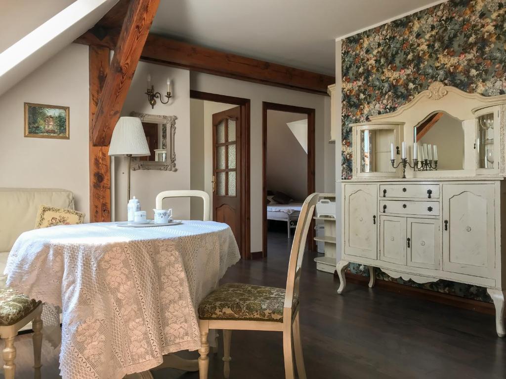 Kuchyň nebo kuchyňský kout v ubytování Willa A.D.1894