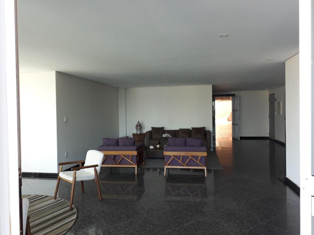  Apto Varanda Gourmet frente ao mar com Wi-Fi