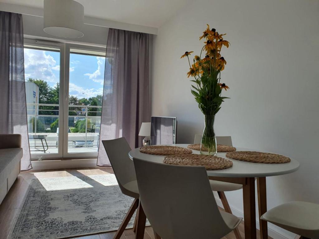 Posedenie v ubytovaní Apartament WILKASY (k. Giżycka)