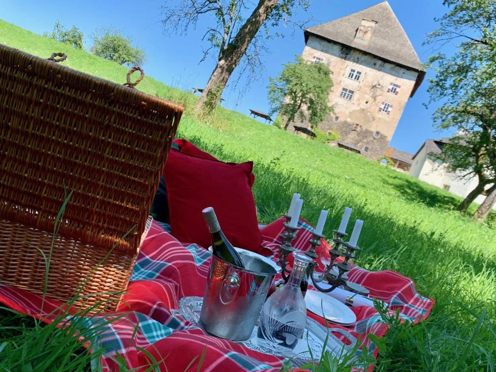 Zahrada ubytování Schloss Moosburg Gästehaus