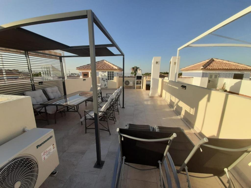 Balkón nebo terasa v ubytování Appartement avec Solarium