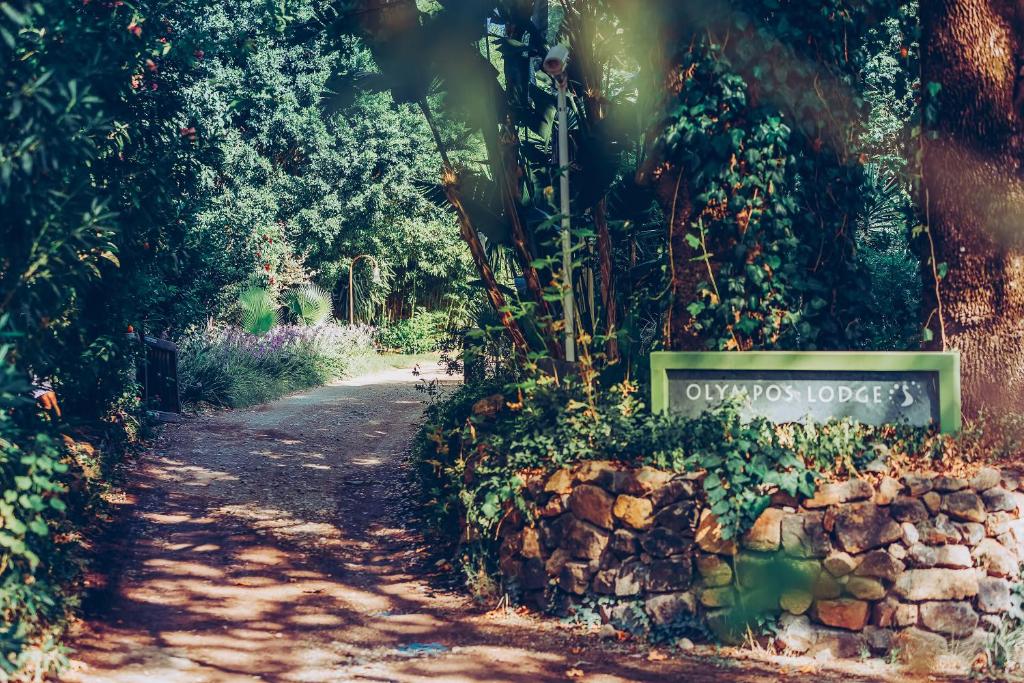 Zahrada ubytování Olympos Lodge