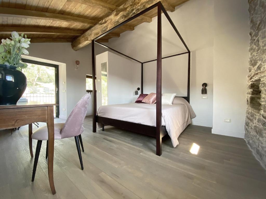 Postel nebo postele na pokoji v ubytování Agriturismo Missanega