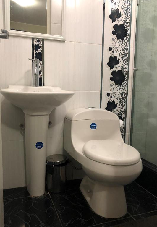 Koupelna v ubytování B&B Cusing Wasi