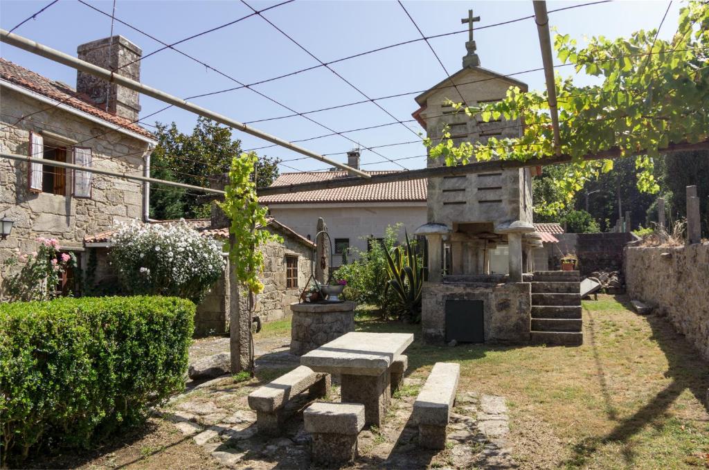 Vonkajšia záhrada v ubytovaní Casa Sar de Cespón
