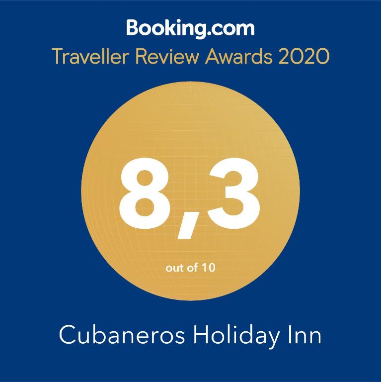 Certifikát, hodnocení, plakát nebo jiný dokument vystavený v ubytování Cubaneros Holiday Inn