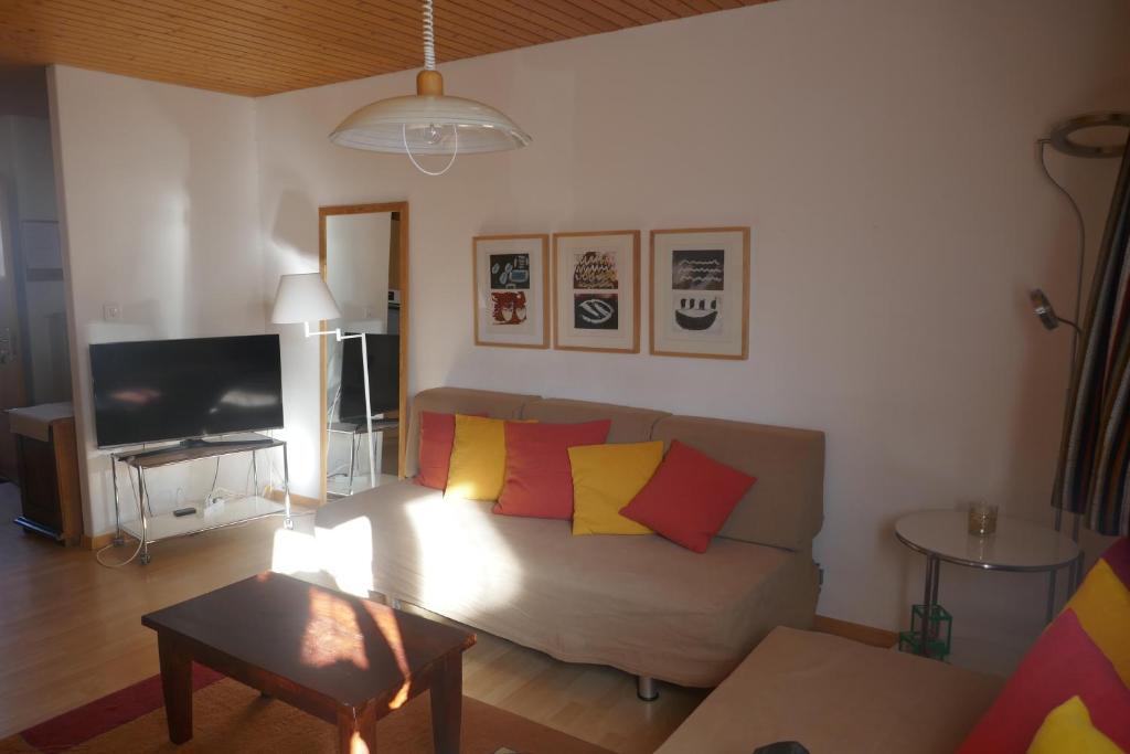 En TV eller et underholdningssystem på Haus Silberblick Anrig