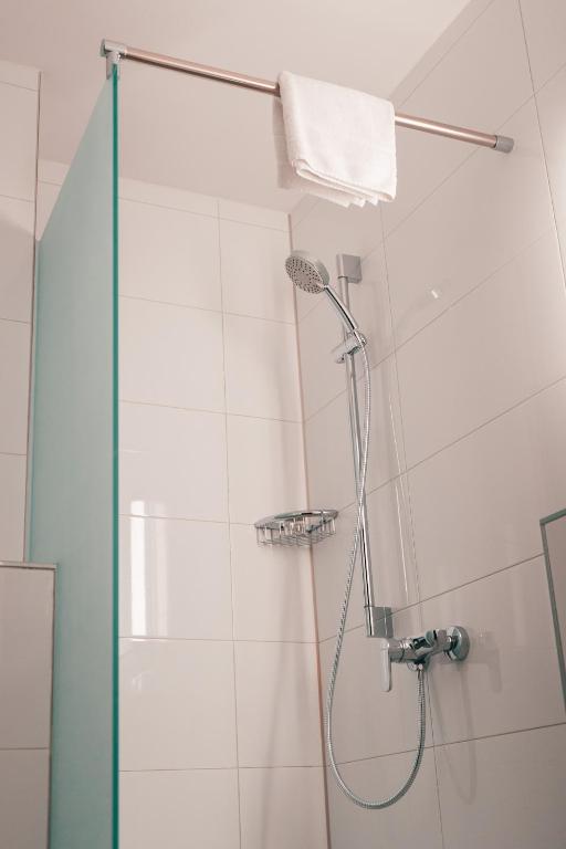 Koupelna v ubytování Hotel Lorösch
