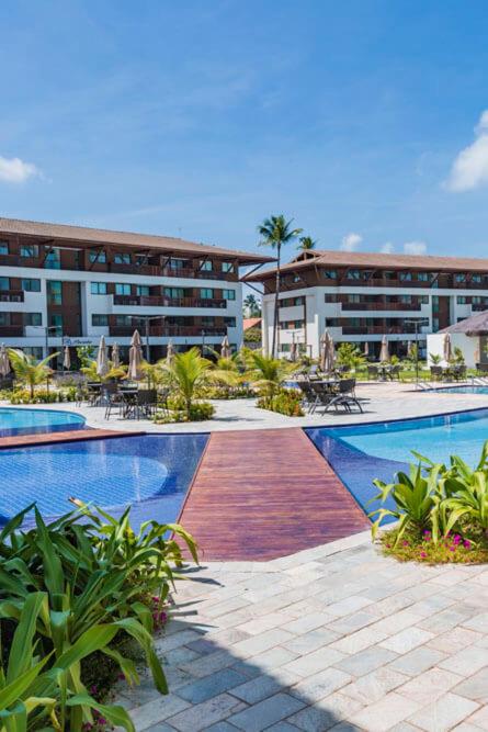 Flat no Resort Cupe Living na Praia Muro Alto Porto de Galinhas