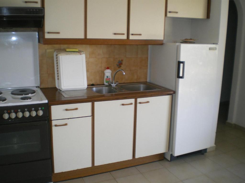 Kuchyň nebo kuchyňský kout v ubytování Bayview Apartments