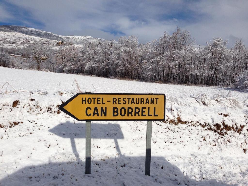 Hotel Can Borrell v zimě