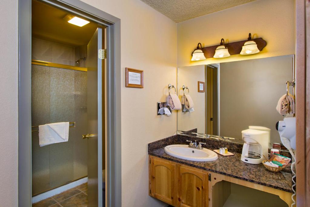 Koupelna v ubytování Tahoe Lakeshore Lodge & Spa