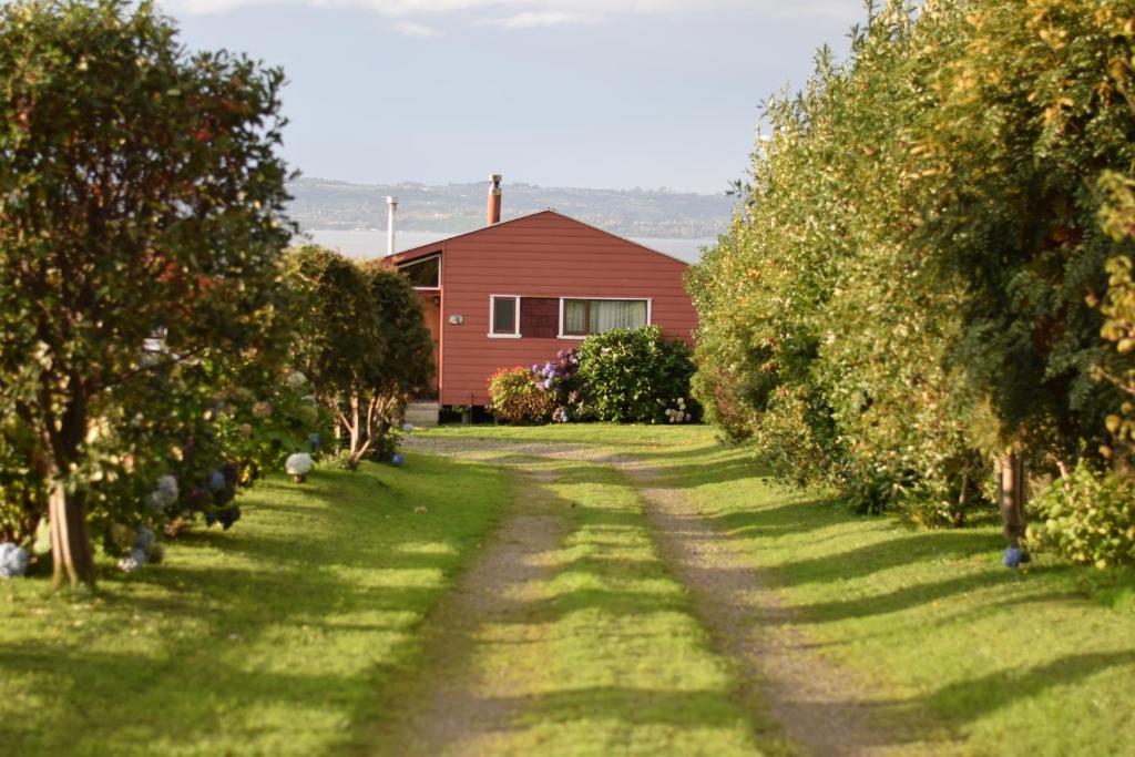 O grădină în afara Cabañas Treng Treng