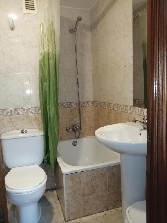 Koupelna v ubytování Hostal Jaime I