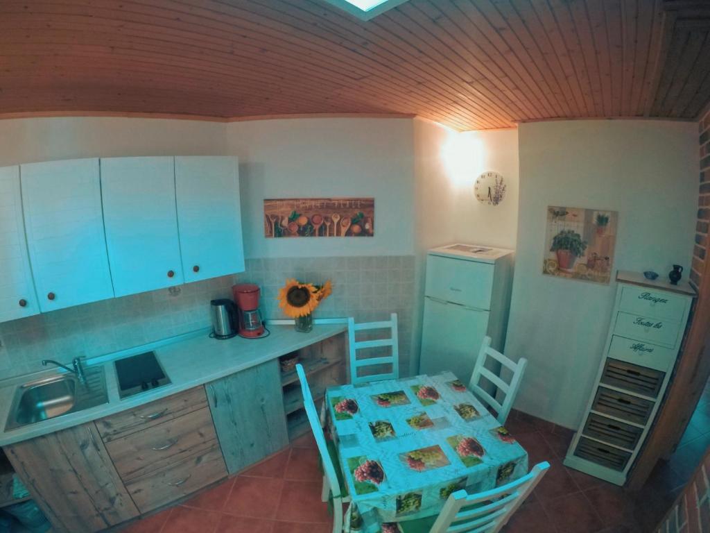 Kuchyň nebo kuchyňský kout v ubytování Apartements Magdalena