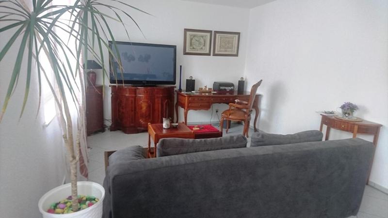 TV a/nebo společenská místnost v ubytování Ferienwohnung Am Stadtpark