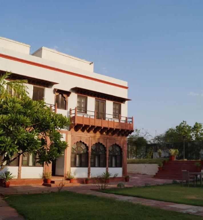 Zahrada ubytování Amritara Chandra Mahal Haveli, Bharatpur