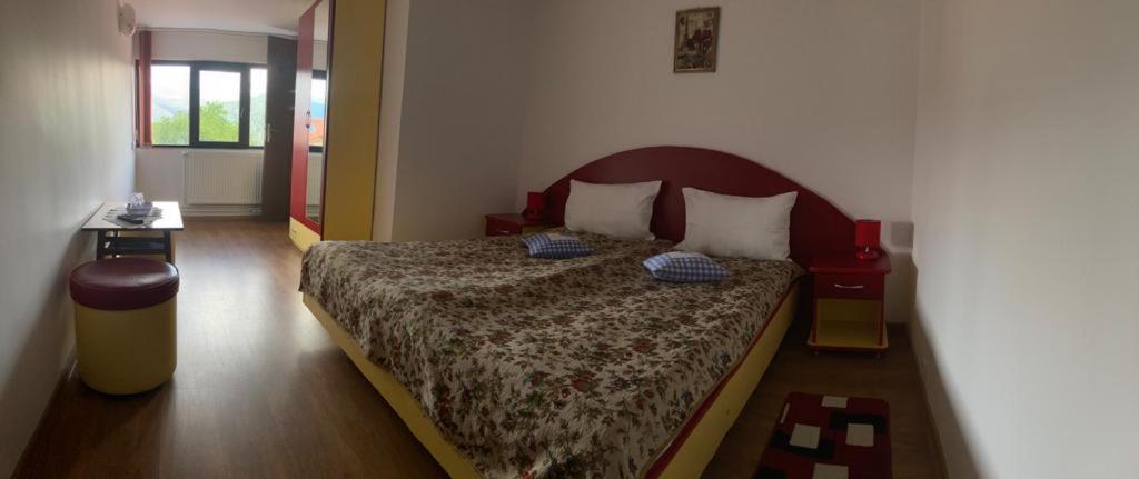 Postel nebo postele na pokoji v ubytování Pensiunea Sebastian
