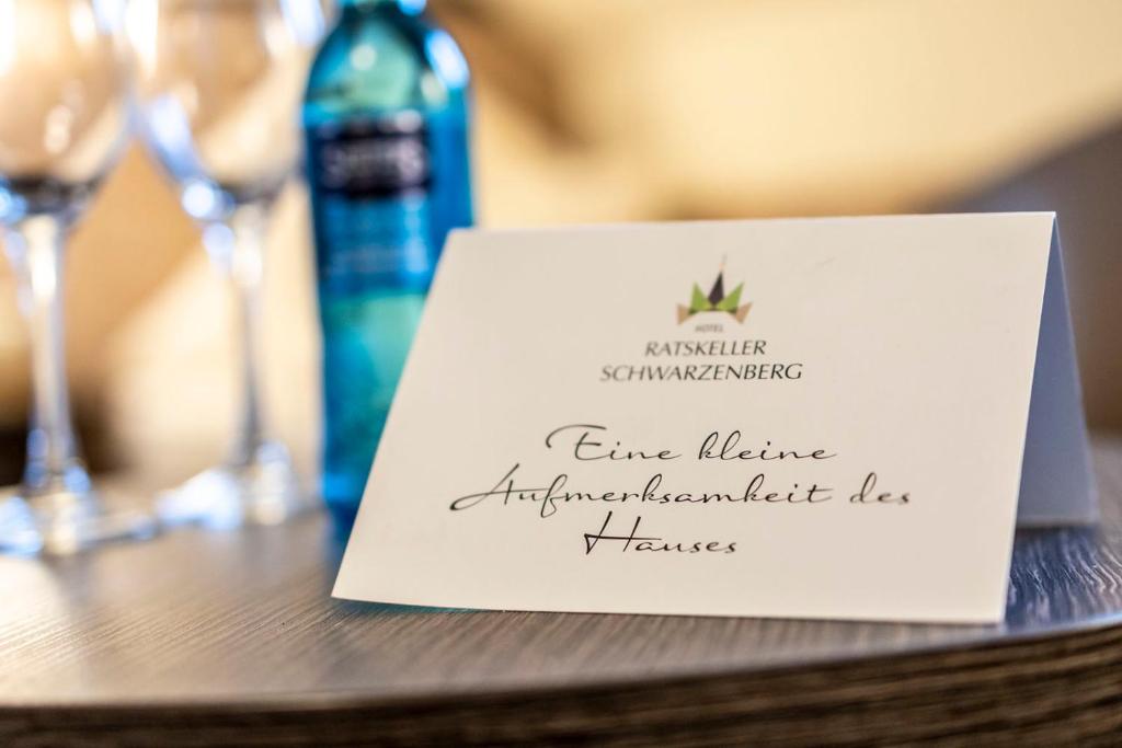 Certifikát, hodnocení, plakát nebo jiný dokument vystavený v ubytování Hotel Ratskeller Schwarzenberg