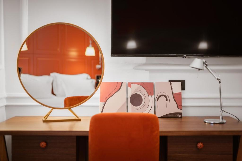Μια τηλεόραση ή/και κέντρο ψυχαγωγίας στο The Bold Type Hotel, a Member of Design Hotels