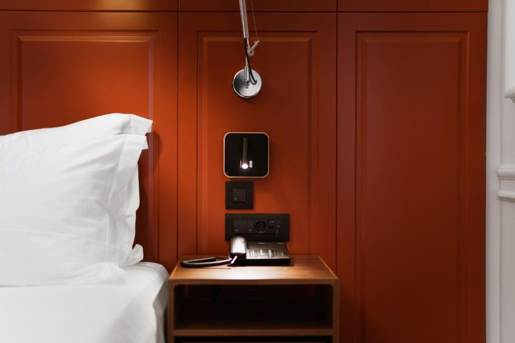 Ένα ή περισσότερα κρεβάτια σε δωμάτιο στο The Bold Type Hotel, a Member of Design Hotels
