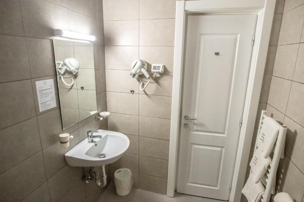 Koupelna v ubytování Hotel Tadora