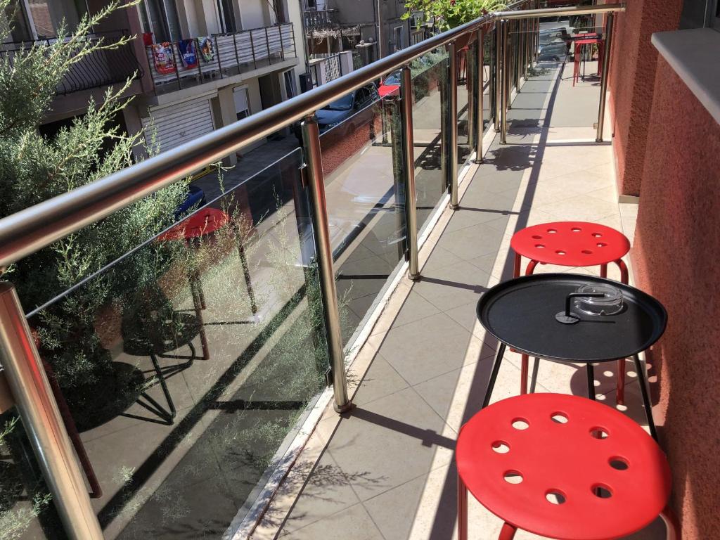 Balkón nebo terasa v ubytování Aparthotel Elly