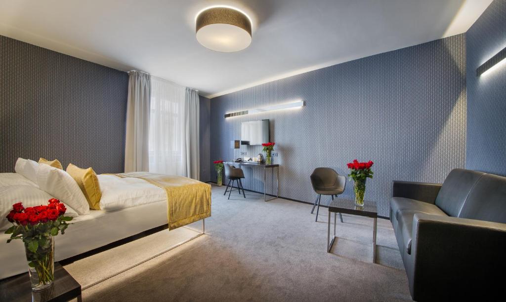 Posezení v ubytování Hotel Mucha